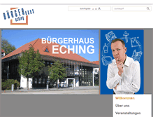 Tablet Screenshot of buergerhaus-eching.de